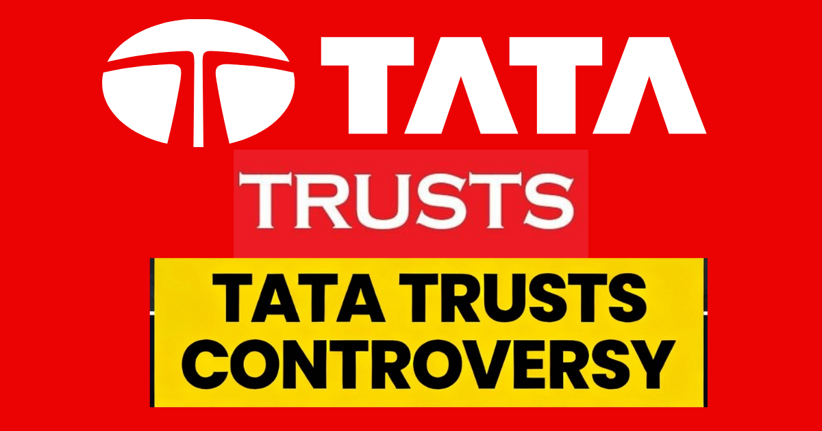 Illustration of the Tata Trusts controversy